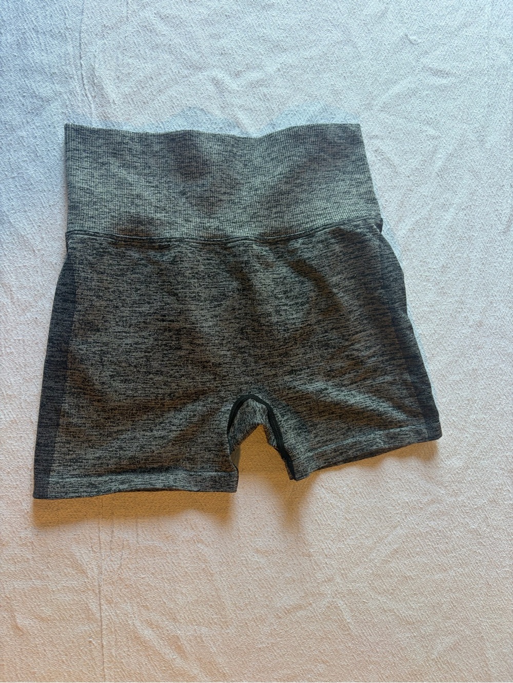 PINK Victoria's Secret Heathered Gray High-Waist Athletic Bike Shorts